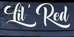 Lil Red Car or Truck Window Decal Sticker