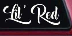 Lil Red Car or Truck Window Decal Sticker