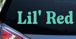 Lil Red Car or Truck Window Decal Sticker (Mint)