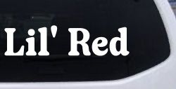 Lil Red Car or Truck Window Decal Sticker