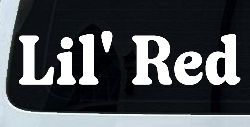 Lil Red Car or Truck Window Decal Sticker