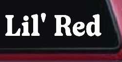 Lil Red Car or Truck Window Decal Sticker