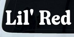Lil Red Car or Truck Window Decal Sticker