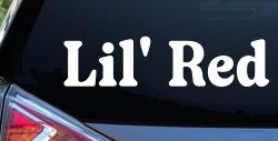 Lil Red Car or Truck Window Decal Sticker