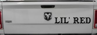 Lil Red Car or Truck Window Decal Sticker (Black)