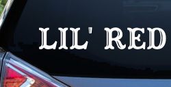 Lil Red Car or Truck Window Decal Sticker