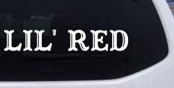 Lil Red Car or Truck Window Decal Sticker