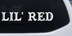 Lil Red Car or Truck Window Decal Sticker