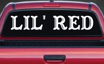Lil Red Car or Truck Window Decal Sticker