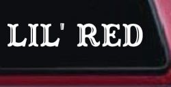 Lil Red Car or Truck Window Decal Sticker