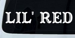 Lil Red Car or Truck Window Decal Sticker