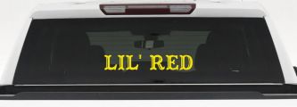 Lil Red Car or Truck Window Decal Sticker (Yellow)