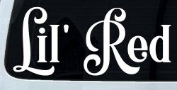 Lil Red Car or Truck Window Decal Sticker