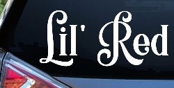 Lil Red Car or Truck Window Decal Sticker