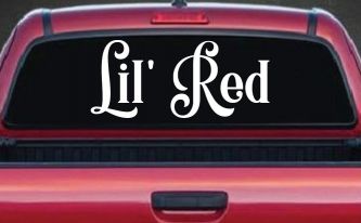 Lil Red Car or Truck Window Decal Sticker