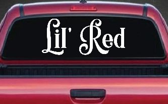 Lil Red Car or Truck Window Decal Sticker