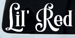 Lil Red Car or Truck Window Decal Sticker
