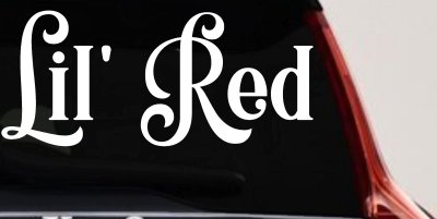 Lil Red Car or Truck Window Vinyl Decal Sticker