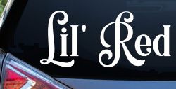 Lil Red Car or Truck Window Decal Sticker