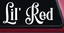 Lil Red Car or Truck Window Decal Sticker