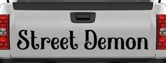 Street Demon Car or Truck Window Decal Sticker (Black)