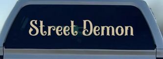Street Demon Car or Truck Window Vinyl Decal Sticker (Desert Sand)