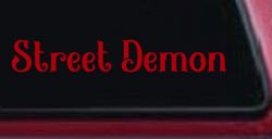 Street Demon Car or Truck Window Decal Sticker (Red)