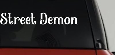 Street Demon Car or Truck Window Vinyl Decal Sticker