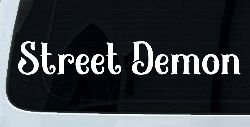 Street Demon Car or Truck Window Decal Sticker
