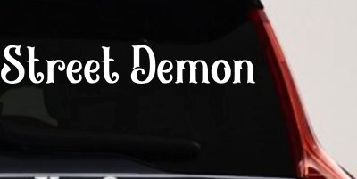 Street Demon Car or Truck Window Vinyl Decal Sticker