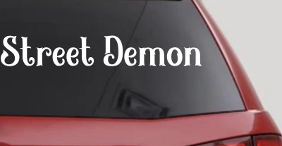 Street Demon Car or Truck Window Vinyl Decal Sticker
