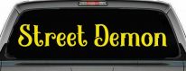 Street Demon Car or Truck Window Decal Sticker (Yellow)