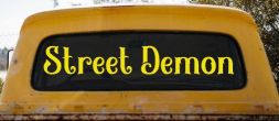 Street Demon Car or Truck Window Decal Sticker (Yellow)