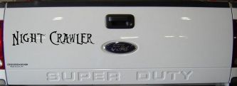 Night Crawler Car or Truck Window Decal Sticker (Black)