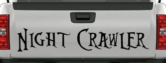 Night Crawler Car or Truck Window Vinyl Decal Sticker (Black)