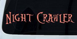 Night Crawler Car or Truck Window Vinyl Decal Sticker (Coral)
