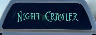 Night Crawler Car or Truck Window Decal Sticker (Mint)