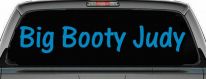 Big Booty Judy Car or Truck Window Vinyl Decal Sticker (Blue)
