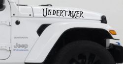 Undertaker Car or Truck Window Vinyl Decal Sticker (Black)