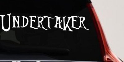 Undertaker Car or Truck Window Vinyl Decal Sticker