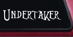Undertaker Car or Truck Window Decal Sticker