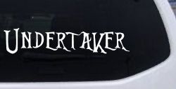 Undertaker Car or Truck Window Decal Sticker