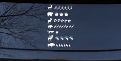 Hunting Big Game Keeping Count Car or Truck Window Decal Sticker