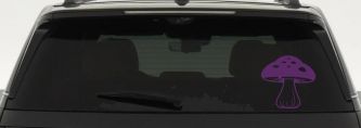 Mushroom Car or Truck Window Decal Sticker (Violet)