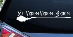 My Vroom Vroom Broom Car or Truck Window Decal Sticker