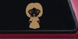 Tiffany Bride of Chucky Horror Kid Gothic Halloween Car or Truck Window Vinyl Decal Sticker (Light Brown)