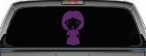 Tiffany Bride of Chucky Horror Kid Gothic Halloween Car or Truck Window Decal Sticker (Violet)