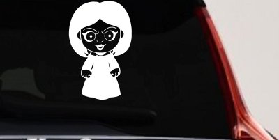 Tiffany Bride of Chucky Horror Kid Gothic Halloween Car or Truck Window Vinyl Decal Sticker