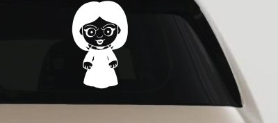 Tiffany Bride of Chucky Horror Kid Gothic Halloween Car or Truck Window Vinyl Decal Sticker
