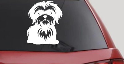 Shih Tzu Dog Car or Truck Window Vinyl Decal Sticker